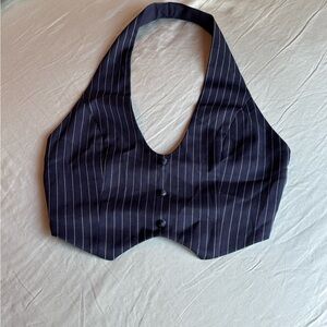 Princess Polly Pinstripe Open Back Halter Top